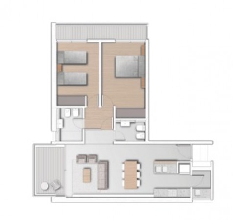 San Martin 2900, 2 dormitorios. Excelente calidad constructiva.