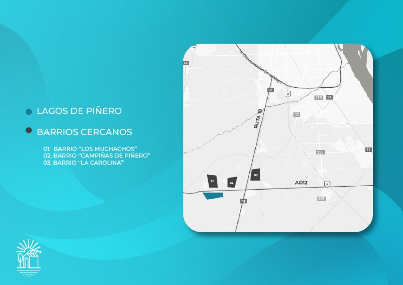 Lagos de Piñero, barrio privado, terreno de 360 m2