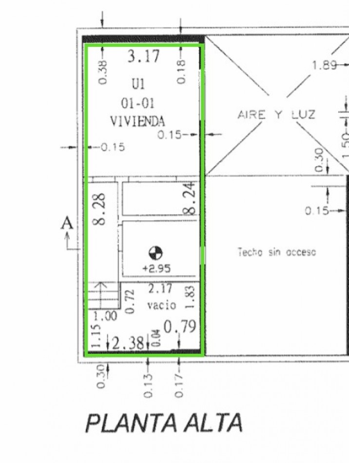 Callao 600, Departamento interno tipo duplex - 1 dormitorio 