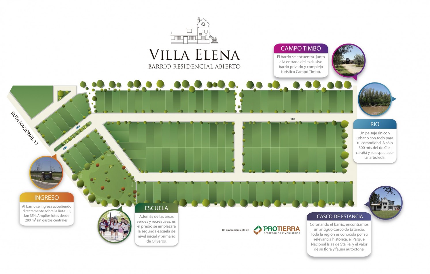 Villa Elena, Oliveros, lote 31, 400 m2, excelente ubicacion!