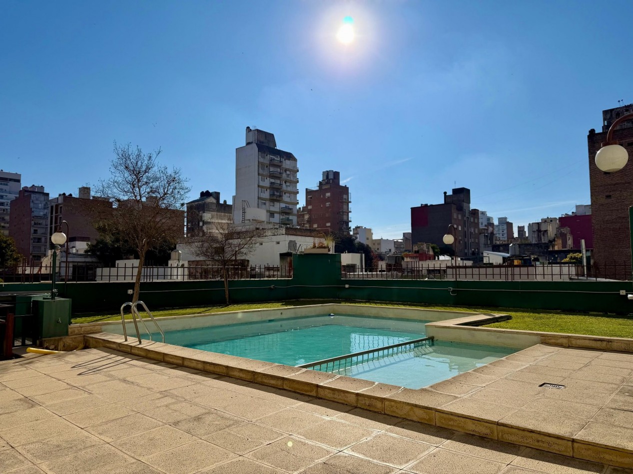 DEPARTAMENTO DE 3 DORMITORIOS, FRENTE , COCHERA Y AMENITIS, - PELLEGRINI 840; PISO 8 