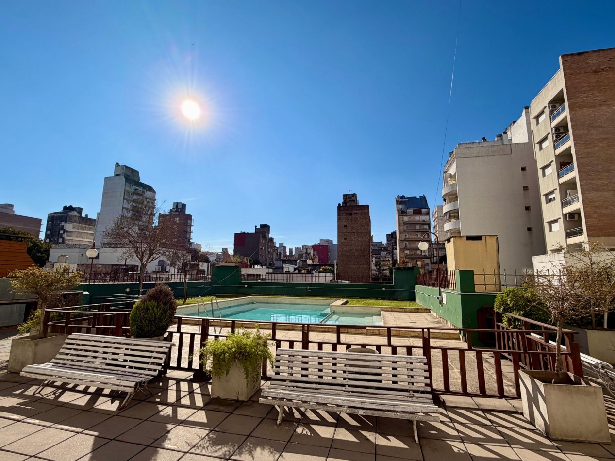 DEPARTAMENTO DE 3 DORMITORIOS, FRENTE , COCHERA Y AMENITIS, - PELLEGRINI 840; PISO 8 