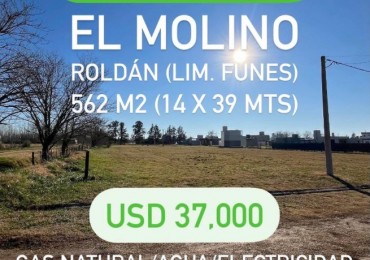 Barrio El molino! Roldan, Venta de terrenos, 500 m2 en adelante 